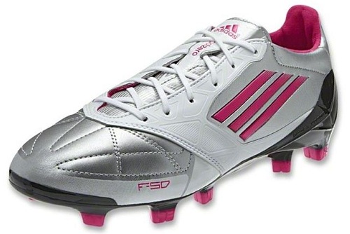 Gran roble al menos Reportero Adidas F50 adiZero in Metallic Silver/Bright Pink Released - Soccer Cleats  101