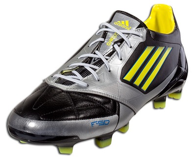 Adidas F50 adiZero in Black/Metallic Silver - Soccer 101