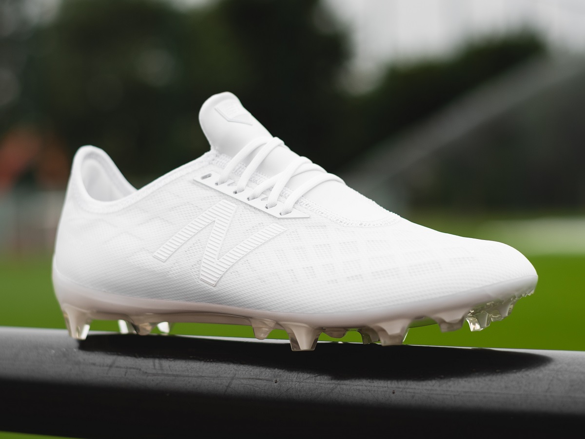 new balance soccer cleats white