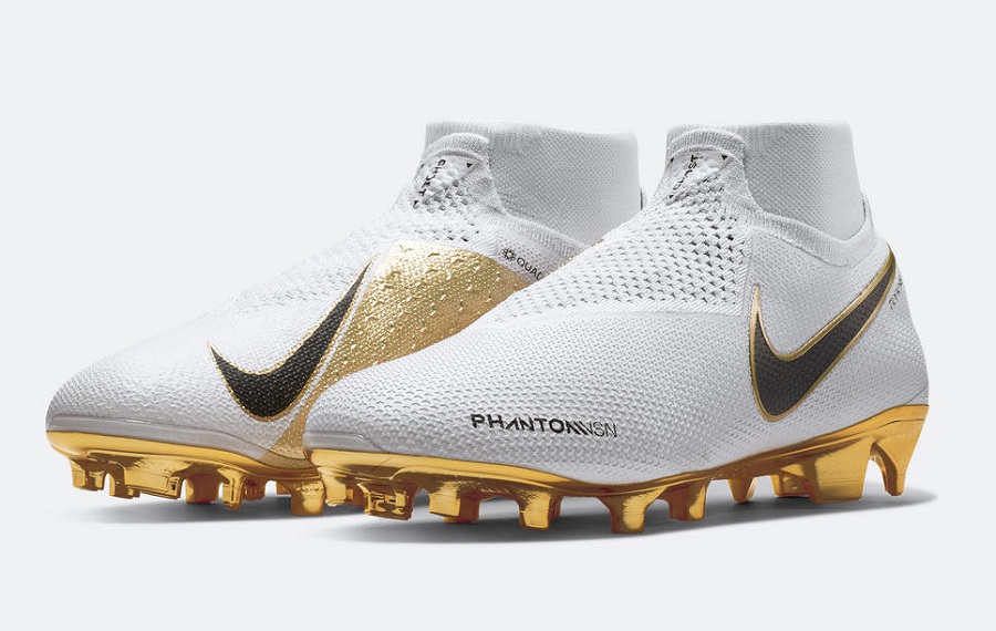 nike phantom white and gold